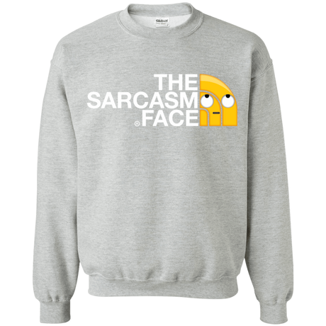 Sweatshirts Sport Grey / S Sarcasm Face Crewneck Sweatshirt