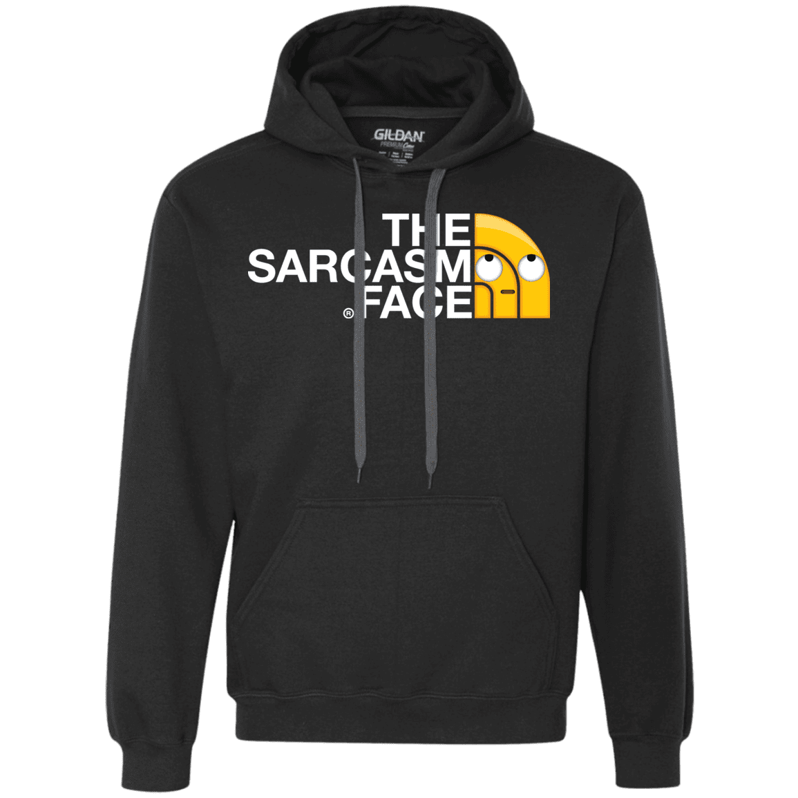 Sweatshirts Black / S Sarcasm Face Premium Fleece Hoodie