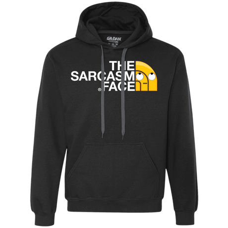 Sweatshirts Black / S Sarcasm Face Premium Fleece Hoodie