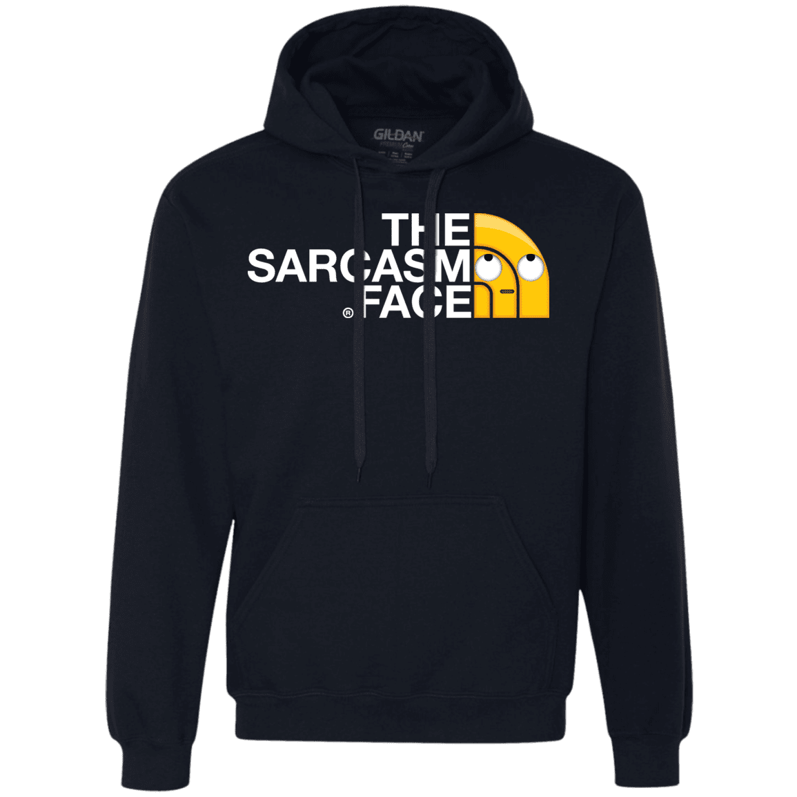 Sweatshirts Navy / S Sarcasm Face Premium Fleece Hoodie