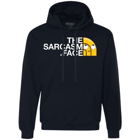 Sweatshirts Navy / S Sarcasm Face Premium Fleece Hoodie