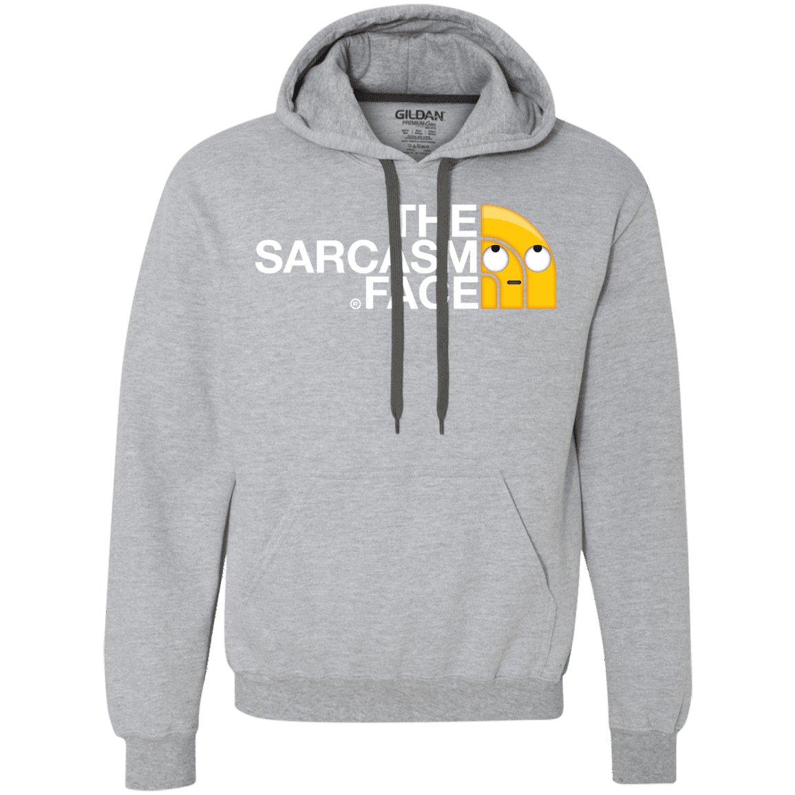 Sweatshirts Sport Grey / S Sarcasm Face Premium Fleece Hoodie