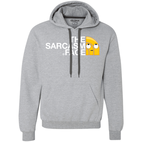 Sweatshirts Sport Grey / S Sarcasm Face Premium Fleece Hoodie