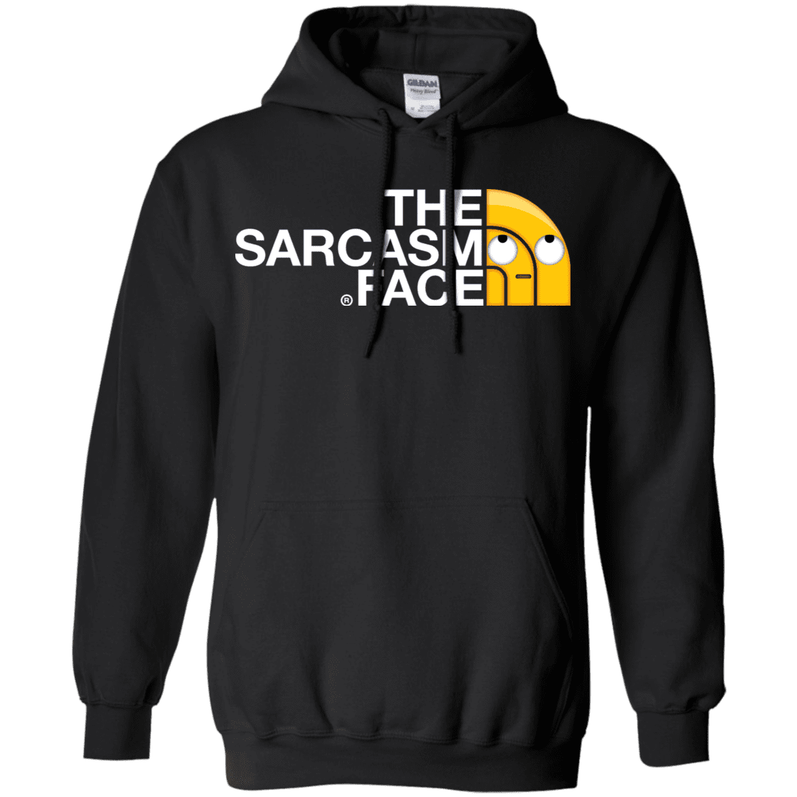 Sweatshirts Black / S Sarcasm Face Pullover Hoodie