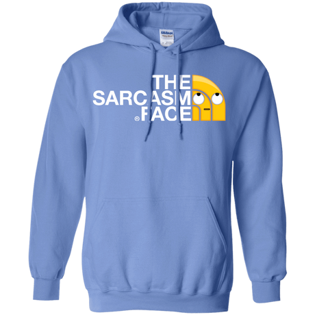 Sweatshirts Carolina Blue / S Sarcasm Face Pullover Hoodie