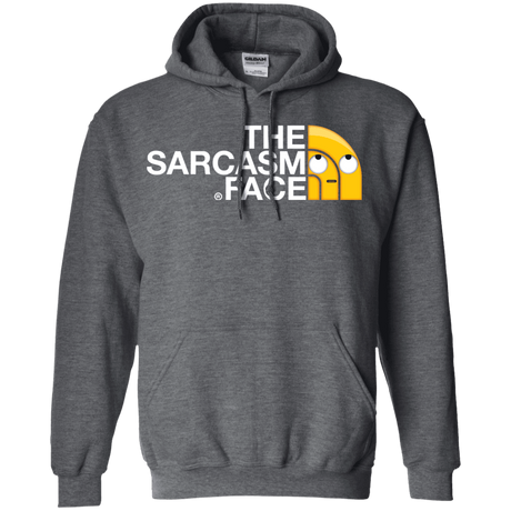 Sweatshirts Dark Heather / S Sarcasm Face Pullover Hoodie