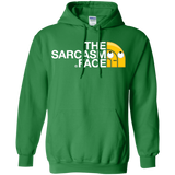 Sweatshirts Irish Green / S Sarcasm Face Pullover Hoodie