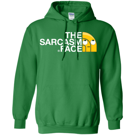 Sweatshirts Irish Green / S Sarcasm Face Pullover Hoodie