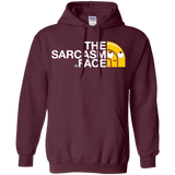 Sweatshirts Maroon / S Sarcasm Face Pullover Hoodie