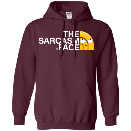 Sweatshirts Maroon / S Sarcasm Face Pullover Hoodie