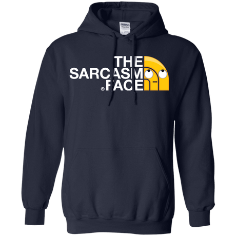 Sweatshirts Navy / S Sarcasm Face Pullover Hoodie