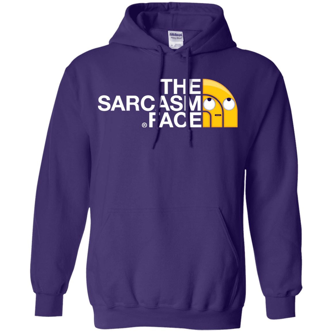 Sweatshirts Purple / S Sarcasm Face Pullover Hoodie