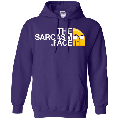 Sweatshirts Purple / S Sarcasm Face Pullover Hoodie