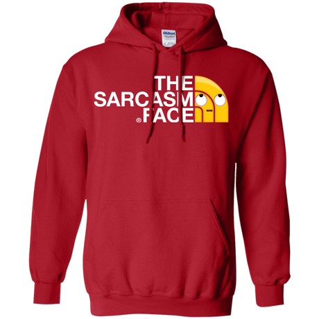 Sweatshirts Red / S Sarcasm Face Pullover Hoodie