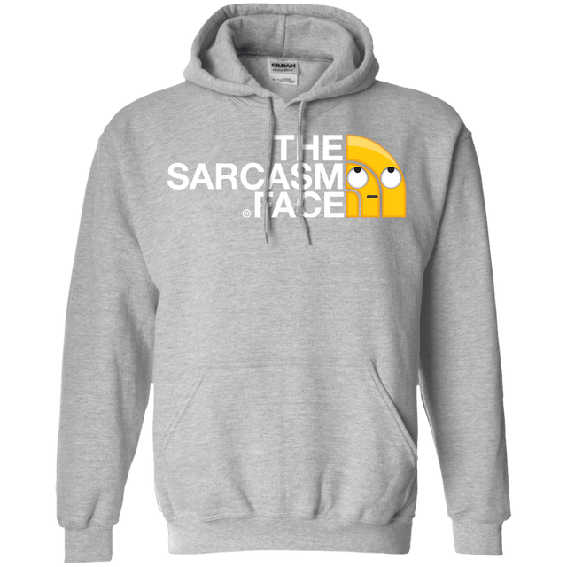 Sweatshirts Sport Grey / S Sarcasm Face Pullover Hoodie