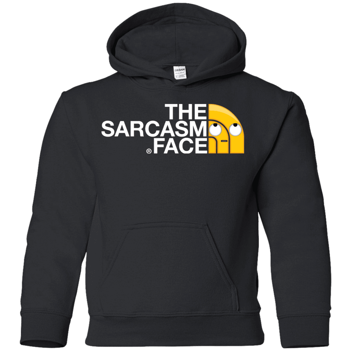 Sweatshirts Black / YS Sarcasm Face Youth Hoodie