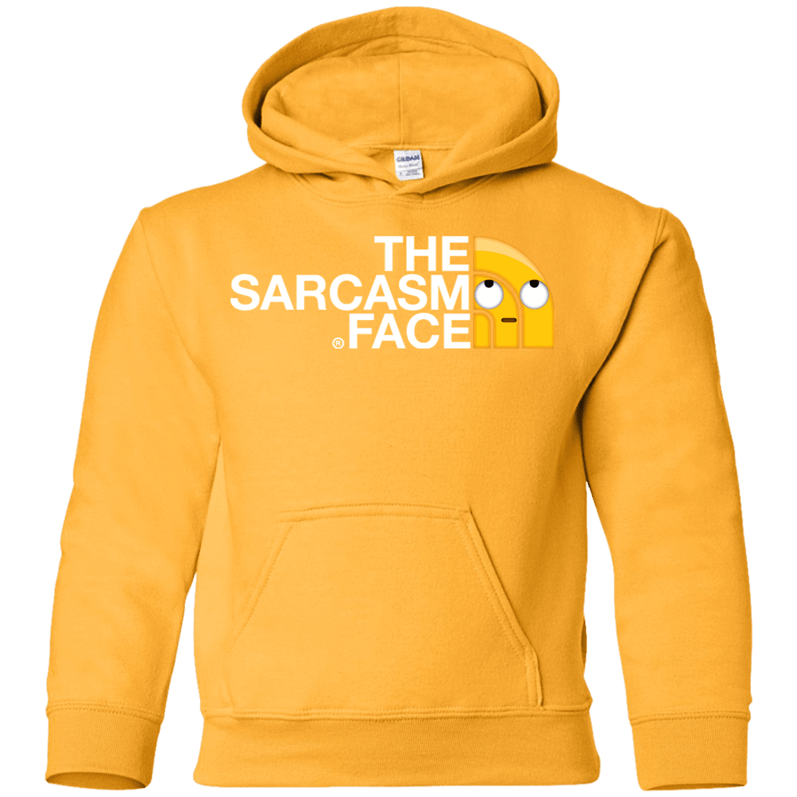 Sweatshirts Gold / YS Sarcasm Face Youth Hoodie