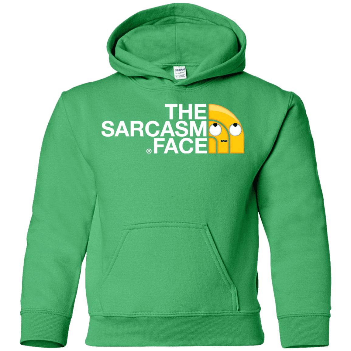 Sweatshirts Irish Green / YS Sarcasm Face Youth Hoodie