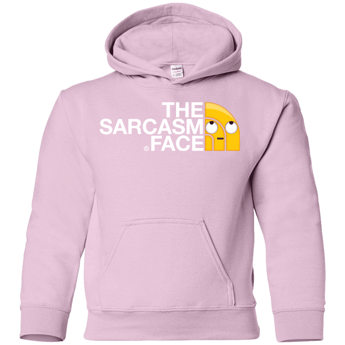 Sweatshirts Light Pink / YS Sarcasm Face Youth Hoodie