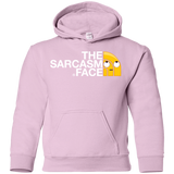 Sweatshirts Light Pink / YS Sarcasm Face Youth Hoodie