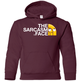 Sweatshirts Maroon / YS Sarcasm Face Youth Hoodie