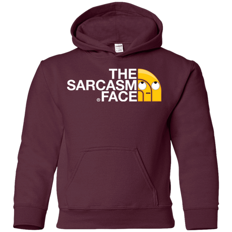 Sweatshirts Maroon / YS Sarcasm Face Youth Hoodie