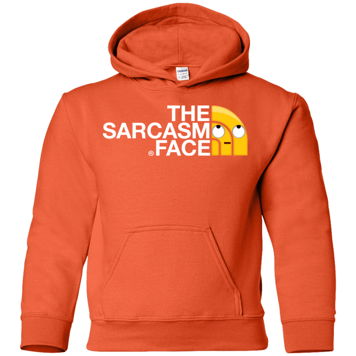 Sweatshirts Orange / YS Sarcasm Face Youth Hoodie