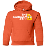 Sweatshirts Orange / YS Sarcasm Face Youth Hoodie