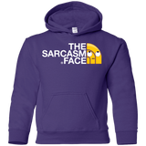 Sweatshirts Purple / YS Sarcasm Face Youth Hoodie