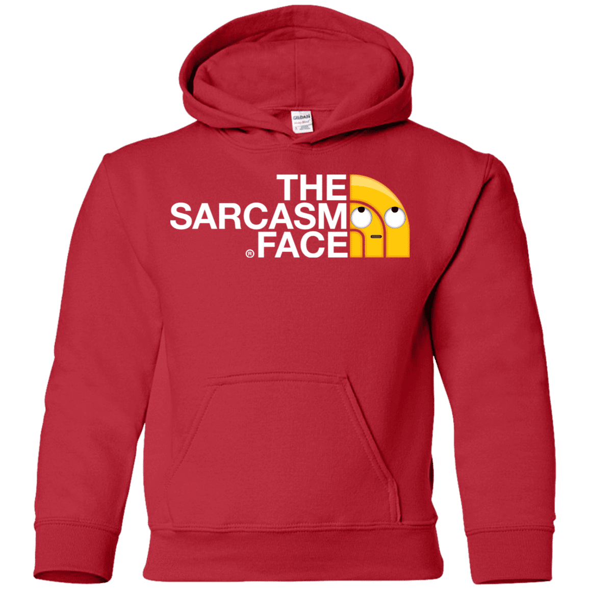 Sweatshirts Red / YS Sarcasm Face Youth Hoodie