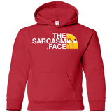 Sweatshirts Red / YS Sarcasm Face Youth Hoodie