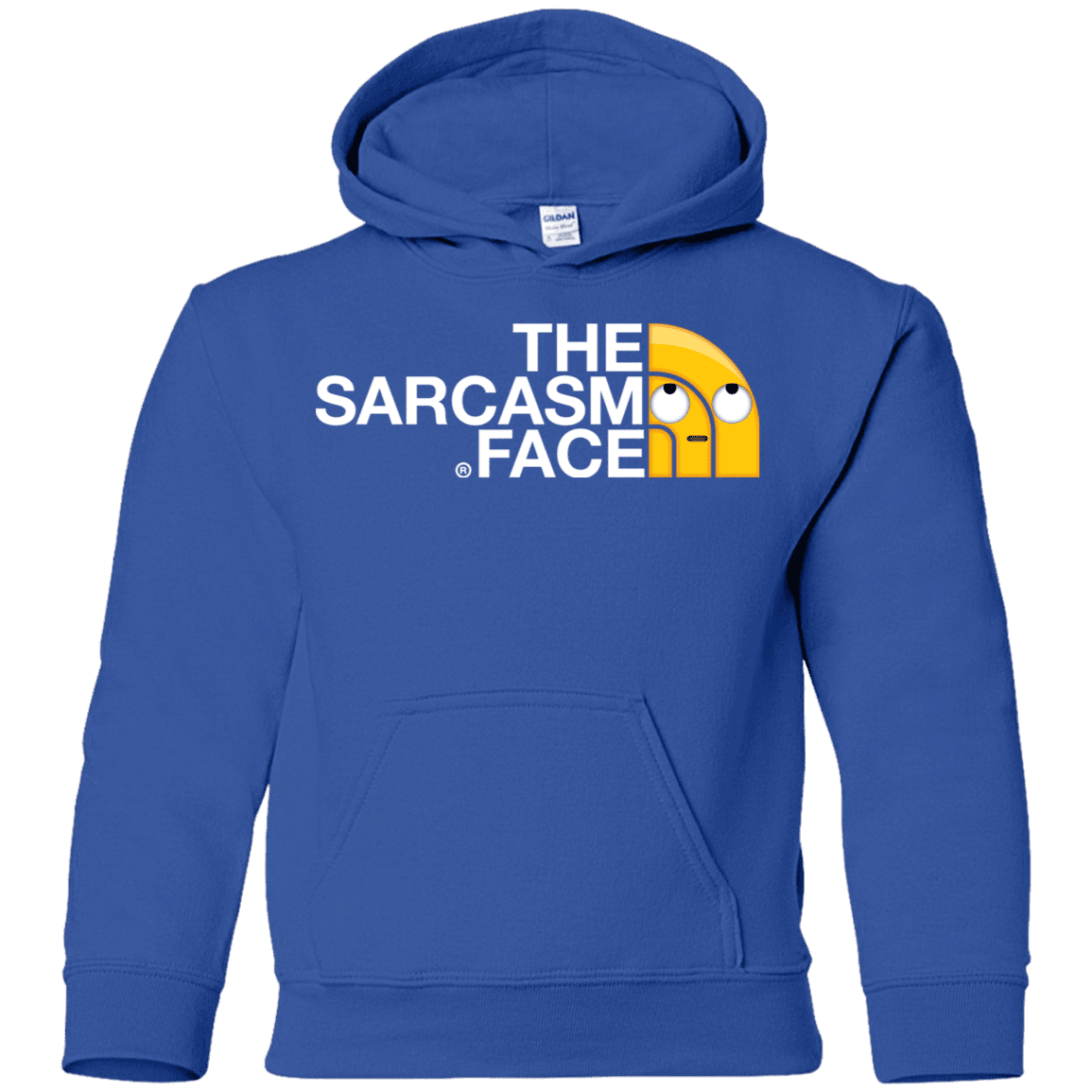 Sweatshirts Royal / YS Sarcasm Face Youth Hoodie