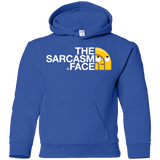 Sweatshirts Royal / YS Sarcasm Face Youth Hoodie