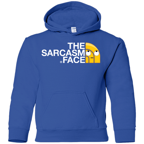 Sweatshirts Royal / YS Sarcasm Face Youth Hoodie