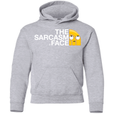 Sweatshirts Sport Grey / YS Sarcasm Face Youth Hoodie