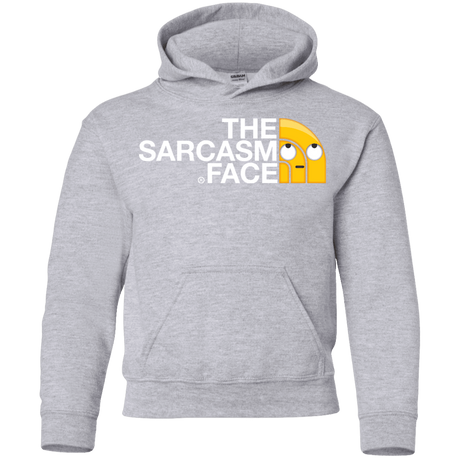 Sweatshirts Sport Grey / YS Sarcasm Face Youth Hoodie