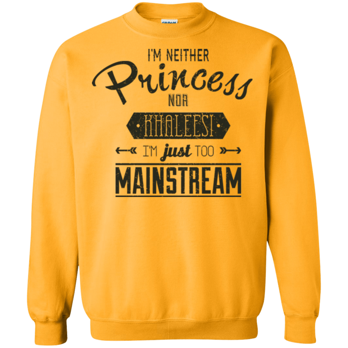 Sweatshirts Gold / Small Sarcastic Girl Crewneck Sweatshirt