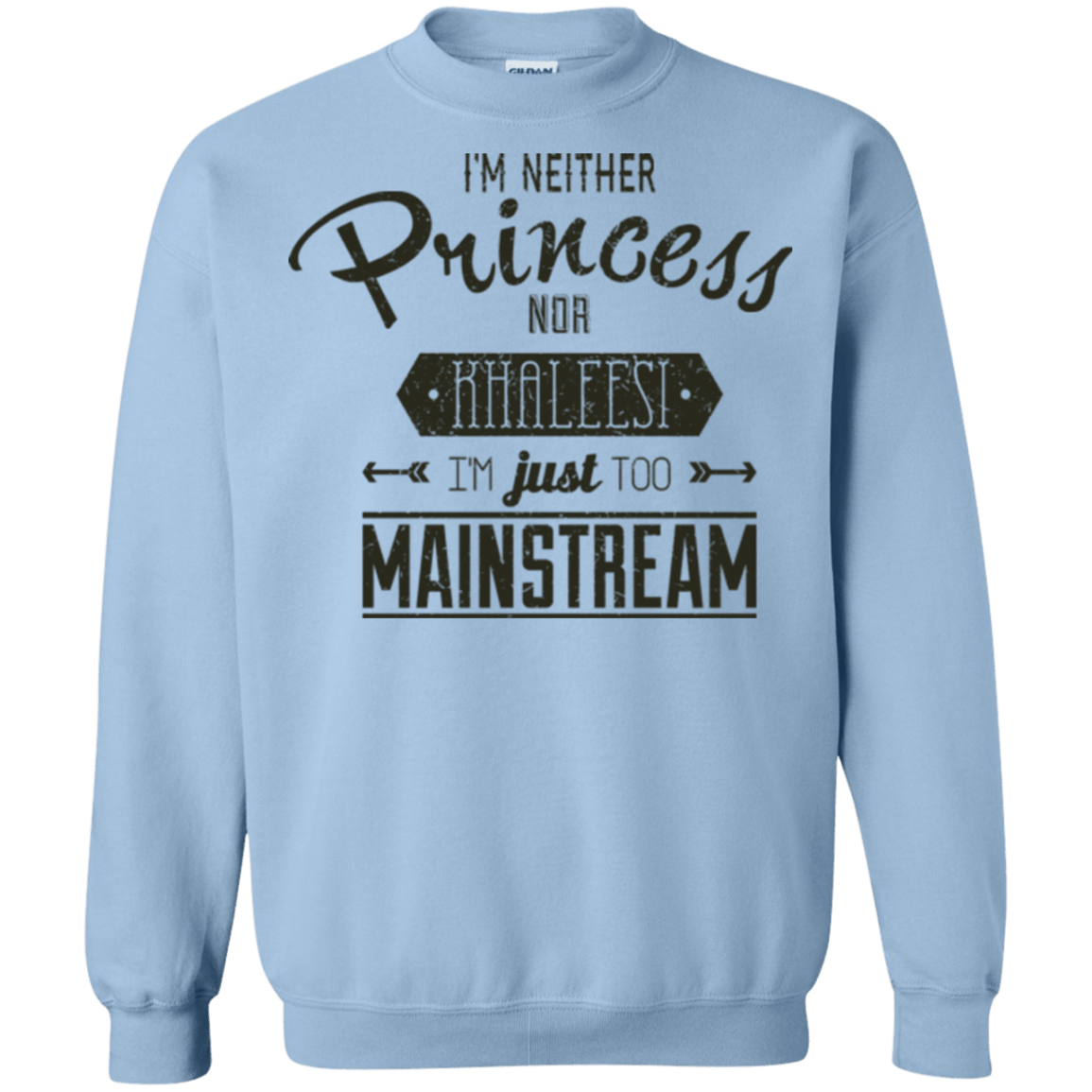 Sweatshirts Light Blue / Small Sarcastic Girl Crewneck Sweatshirt