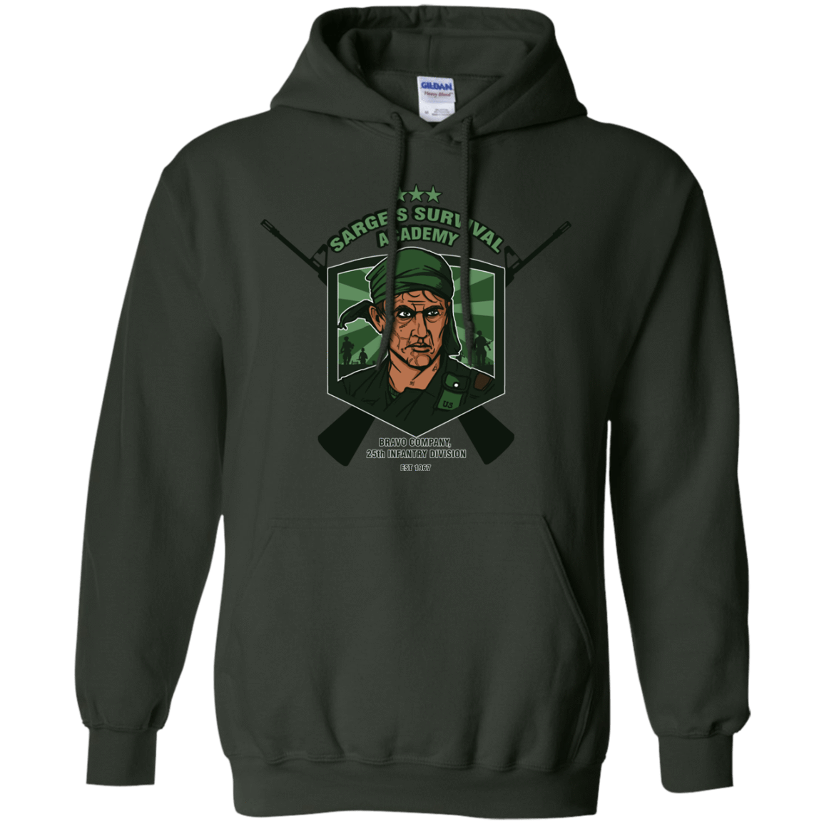 Sweatshirts Forest Green / S Sarges Survival Pullover Hoodie
