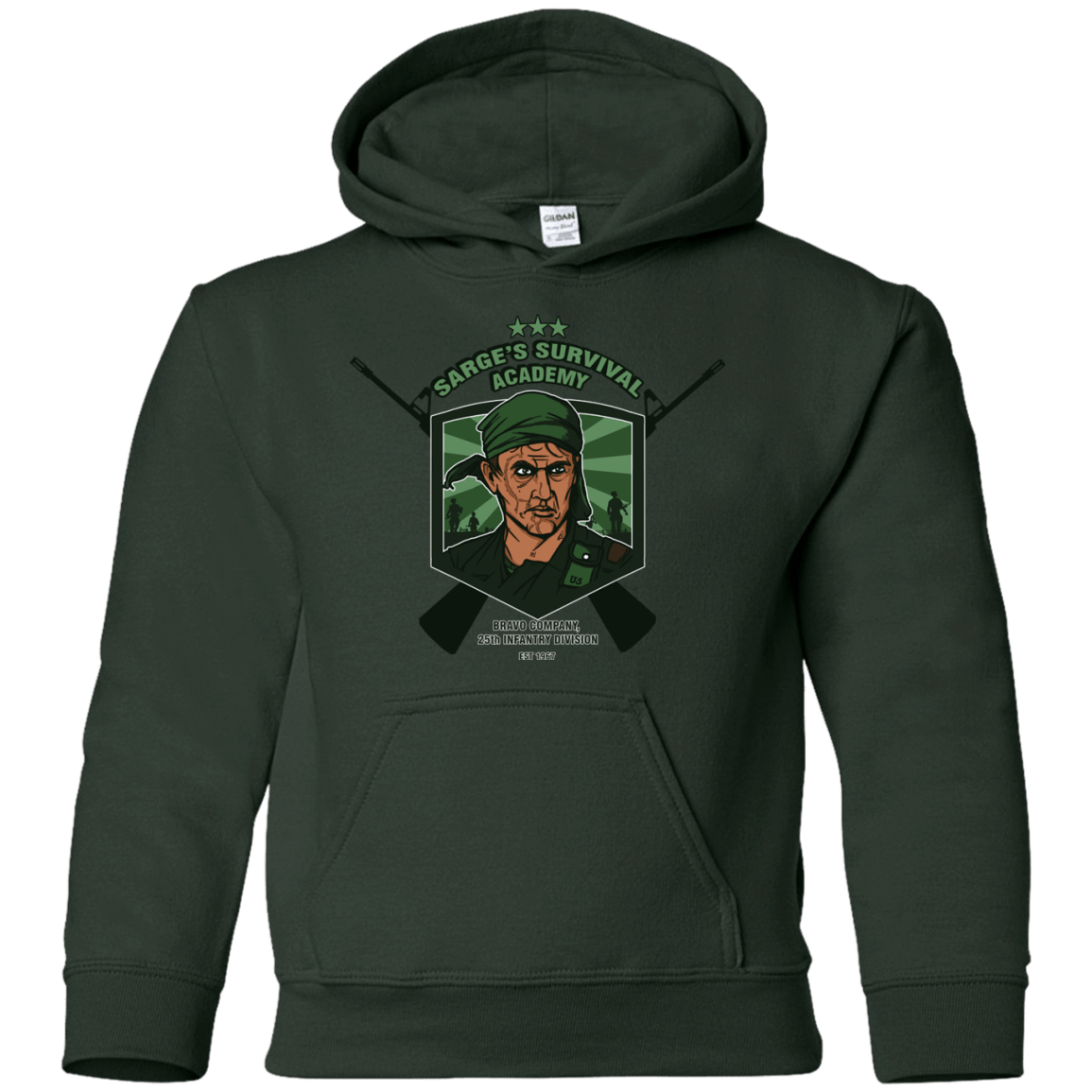 Sweatshirts Forest Green / YS Sarges Survival Youth Hoodie