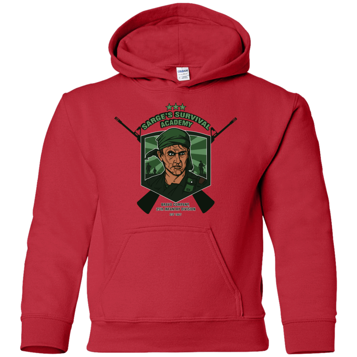 Sweatshirts Red / YS Sarges Survival Youth Hoodie