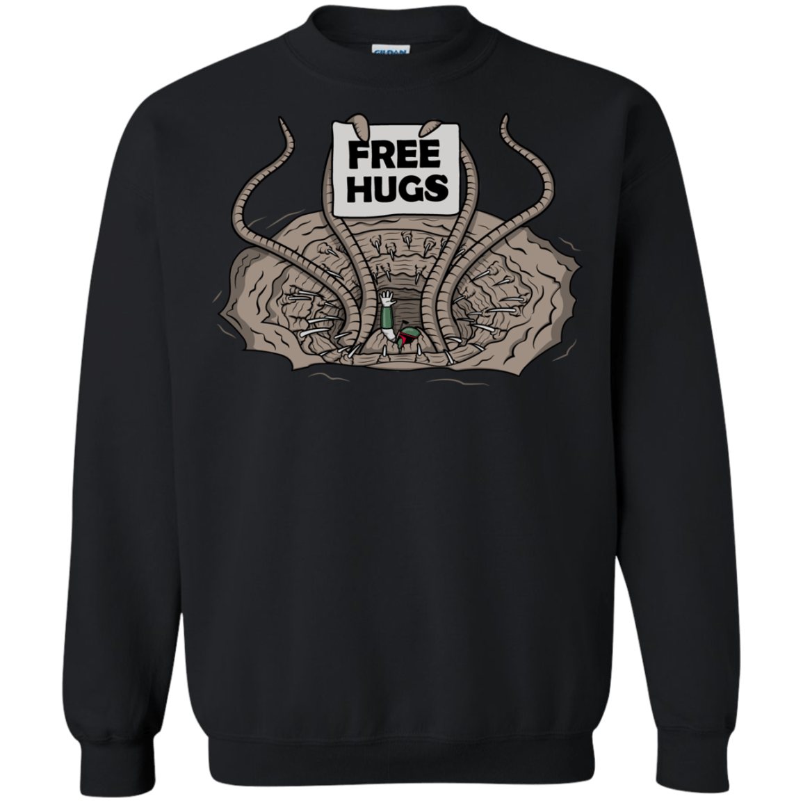 Sweatshirts Black / S Sarlacc Free Hugs Crewneck Sweatshirt