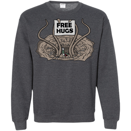 Sweatshirts Dark Heather / S Sarlacc Free Hugs Crewneck Sweatshirt