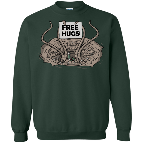 Sweatshirts Forest Green / S Sarlacc Free Hugs Crewneck Sweatshirt
