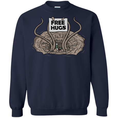 Sweatshirts Navy / S Sarlacc Free Hugs Crewneck Sweatshirt