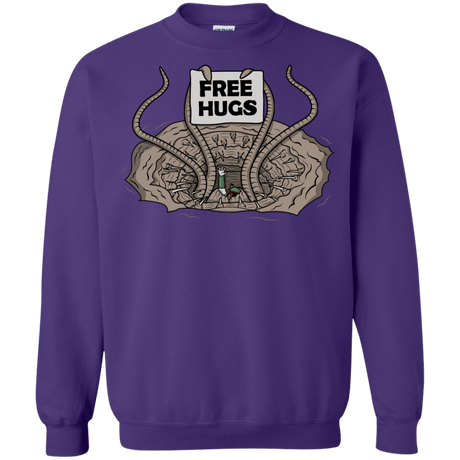 Sweatshirts Purple / S Sarlacc Free Hugs Crewneck Sweatshirt