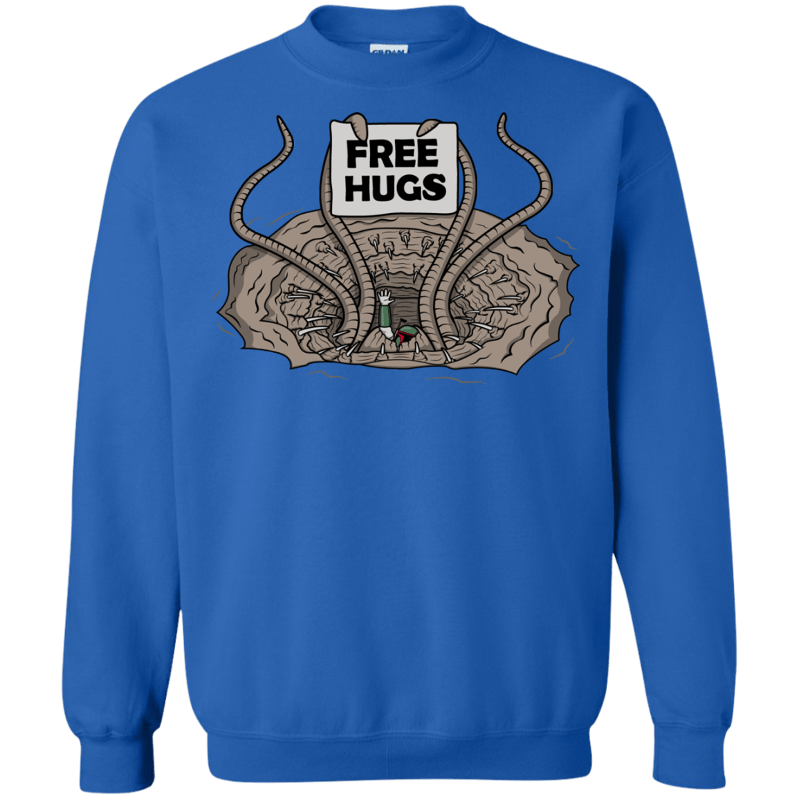 Sweatshirts Royal / S Sarlacc Free Hugs Crewneck Sweatshirt