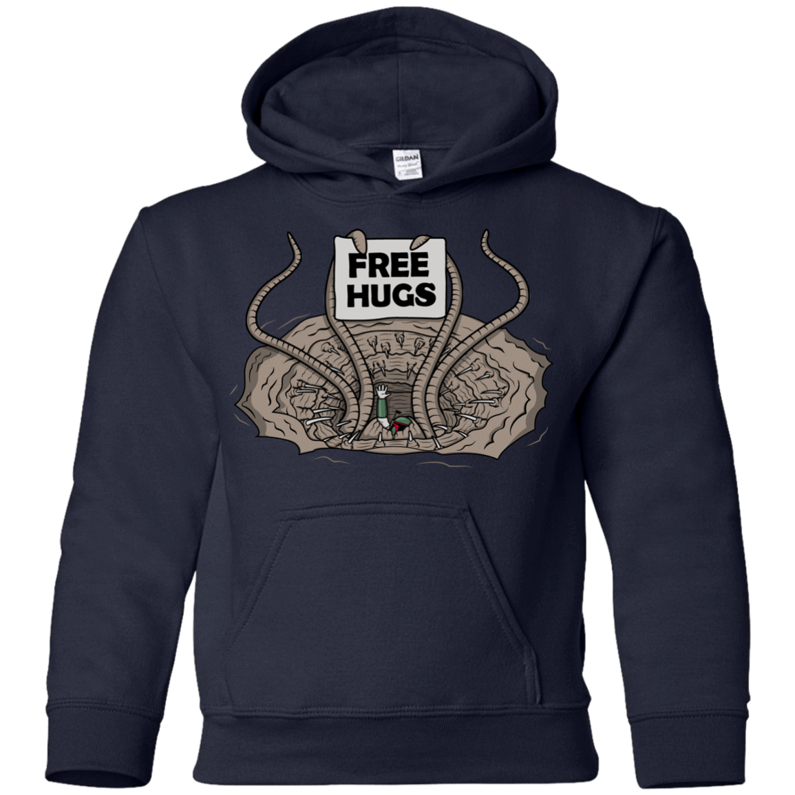 Sweatshirts Navy / YS Sarlacc Free Hugs Youth Hoodie