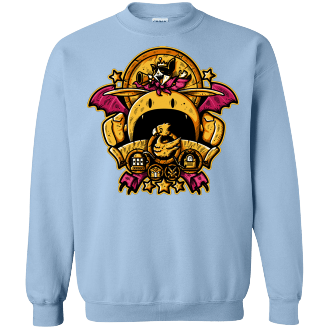 Sweatshirts Light Blue / Small SAUCER CREST Crewneck Sweatshirt