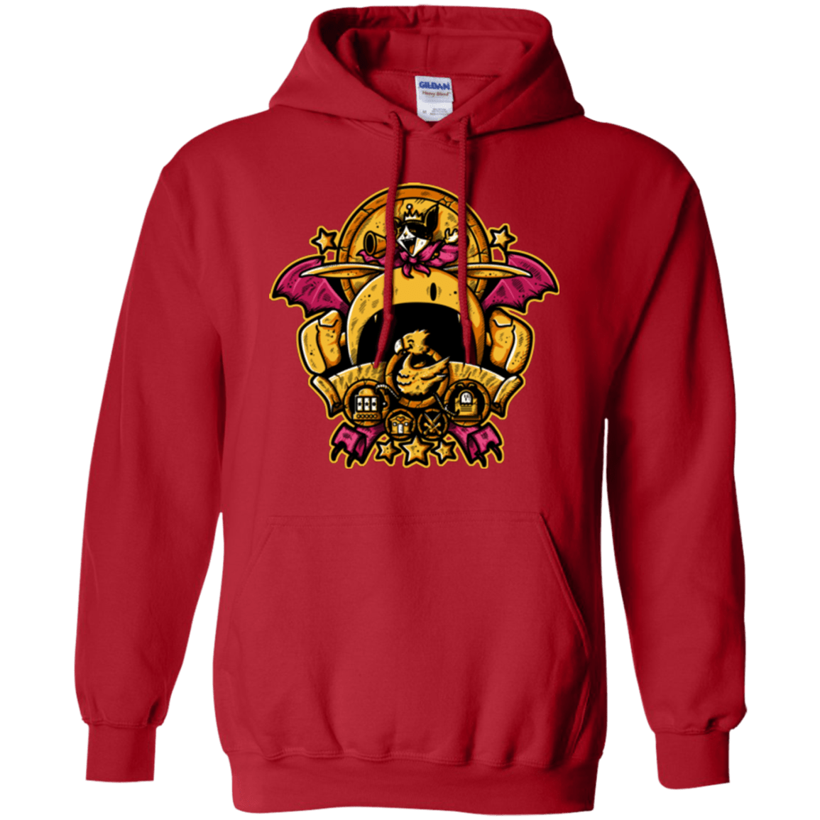 Sweatshirts Red / Small SAUCER CREST Pullover Hoodie